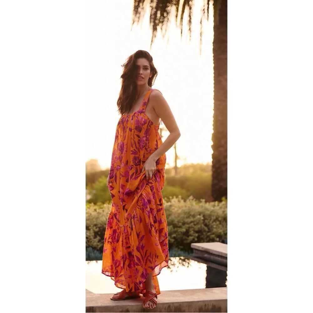 Anthropology Backless Gauze Dress Size XXS ~ Oversized